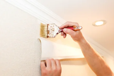 Pose de papier peint à Parmilieu — revêtements muraux et toiles de verre